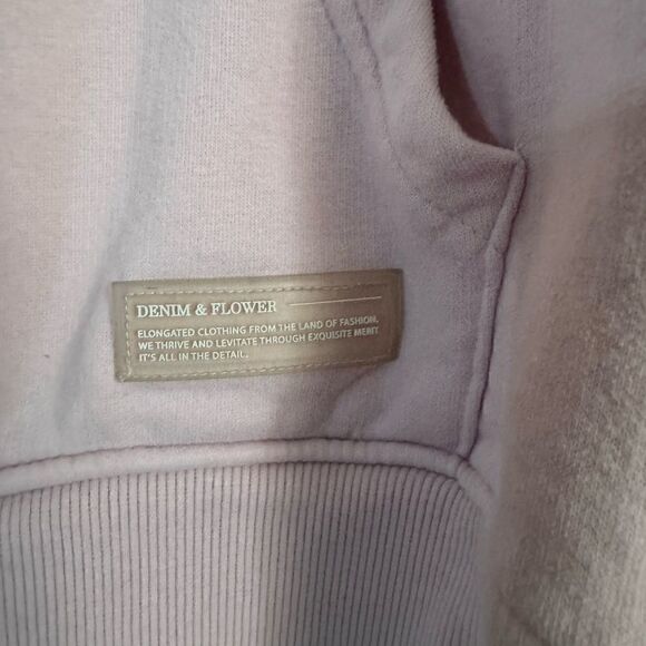 Denim & Flower Hoodie - Picture 3 of 4